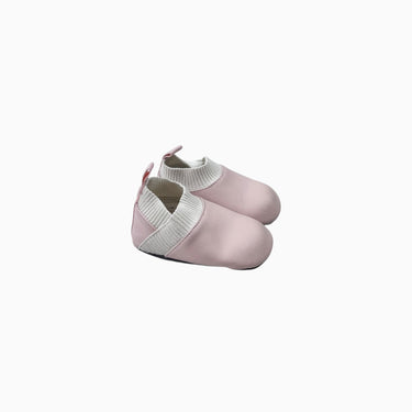 Mocassins rose poudré 6-12M