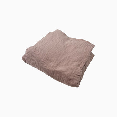 Drap contour vieux-rose en mousseline