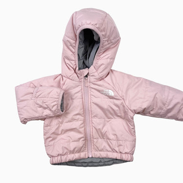 Manteau réversible 'Perrito' rose et gris 18-24M
