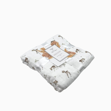Couette en mousseline de bambou et coton bambi 120x120CM