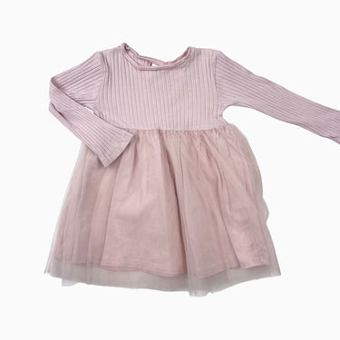 Robe rose avec jupe en tulle 18-24M
