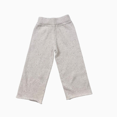 Pantalon conféttis jambes larges en tricot de coton 1-2Y