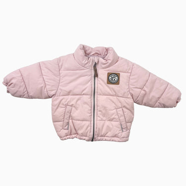 Manteau rose poudré 'puffer' 12-18M