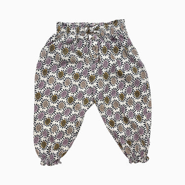 Pantalon crème floral 18M