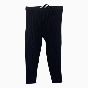 Legging noir en coton cotelé 12-18M