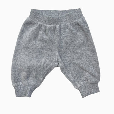 Pantalon gris en velours 0-1M