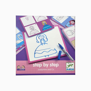 Jeu dessin 'Step by step' 4-7Y