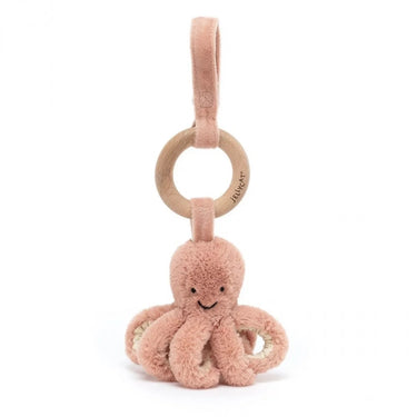 Hochet 'Odell Octopus' rose à suspendre