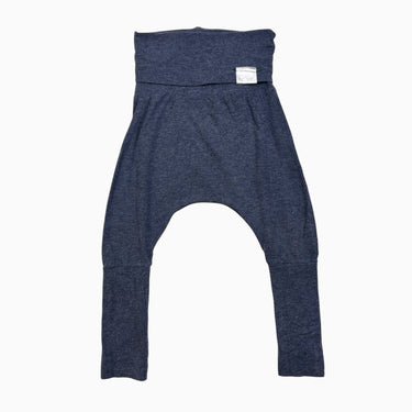 Pantalon évolutif marine chiné en rayonne de bambou et coton extensible 18M-4Y