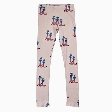 Legging rose pâle en coton 'Dancing giants' 12-13Y