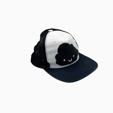 Casquette noire et blanche en canvas de coton et filet 50-52cm (18-36M)