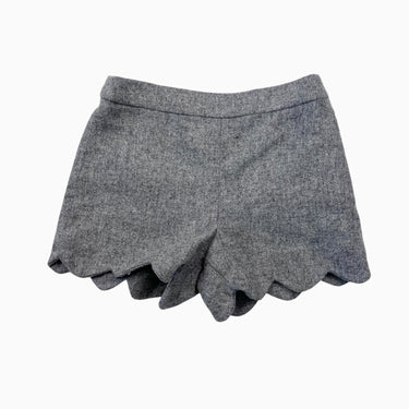 Short festonné en laine, poly, nylon et acrylique 18M