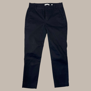 Pantalon noir 'cropped' en coton et spandex pour femmes 2 (Fit XS)