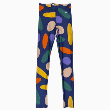 Legging bleu en polyamide et élastane à imprimé coloré 12-13Y