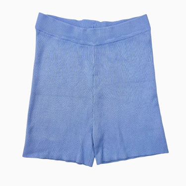 Biker short bleu periwinkle de maternité en rayonne, nylon et poly pour femmes S