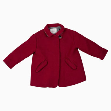 Manteau rouge cerise 2-3Y