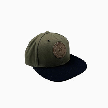 Casquette moss et noir en canvas de coton 54cm