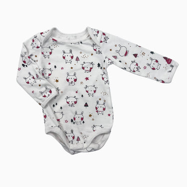 Cache-couche en coton à imprimé rennes 3-6M