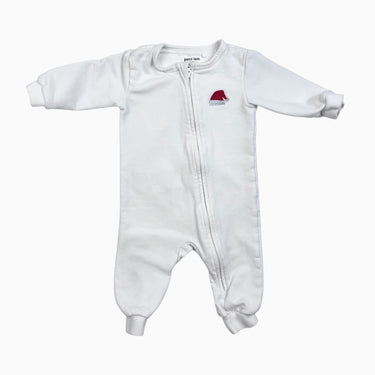 Pyjama blanc en coton 'Santa Baby' 6M