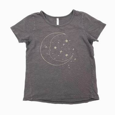 T-shirt charcoal en coton à imprimé lune 6-7Y
