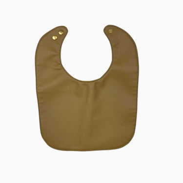 Bavoir tan en polyurethane avec boutons pressions