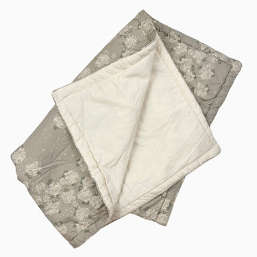 Couette de lit en coton vert sauge (crib size) 100x140 cm