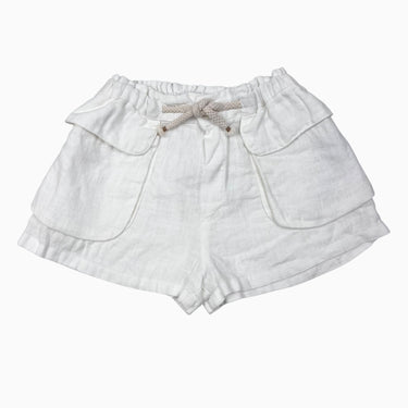 Short écru en lin 3-4Y