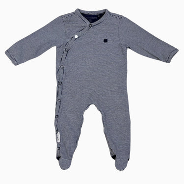 Pyjama marine en coton à fines rayures 56 (1M)