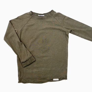 Pull vert moss en rayonne de bambou, coton et spandex 2-4Y