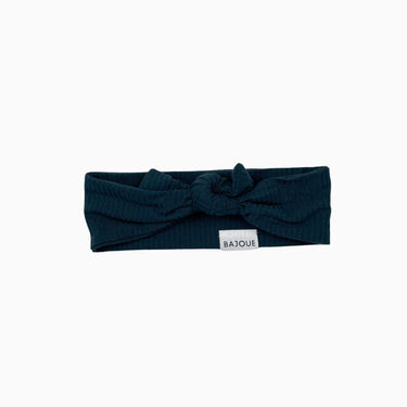 Bandeau vert forêt en rayonne de bambou extensible cotelé 3-24M