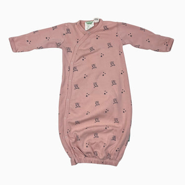 Dormeuse pêche en coton bio hibou 0-6M