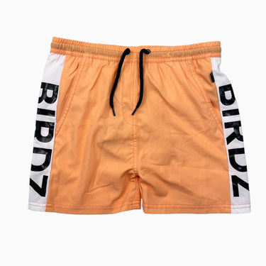 Maillot short tangerine avec filet intégré en poly et élastane 12Y