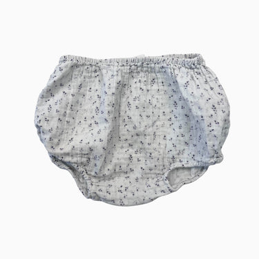 Bloomer blanc en coton à imprimé floral 12M