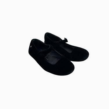 Ballerines en velours noirs avec boutons pressions 28 EUR