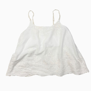 Blouse écru en fin coton avec dentelle fait en Italie 10Y