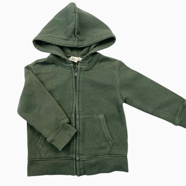 Veste à capuchon khaki en coton ouaté 1.5-2Y