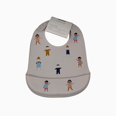 Duo de bavoirs en silicone à imprimé enfant