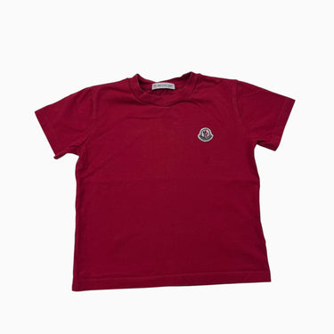 T-shirt rouge cerise en coton 2-3Y