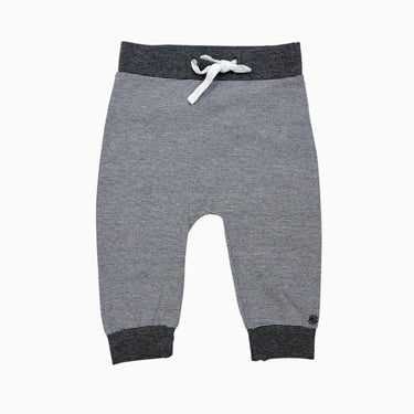 Pantalon gris à fines rayures en coton 62 (3M)