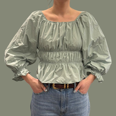 Blouse en poly menthe pour femmes M