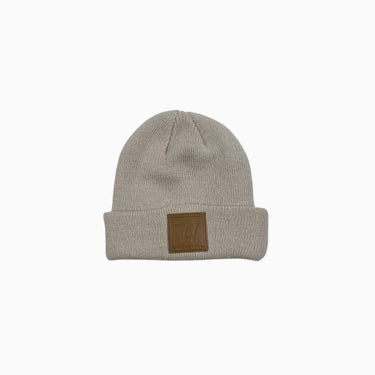 Tuque beige en tricot d'acrylique 6-24M