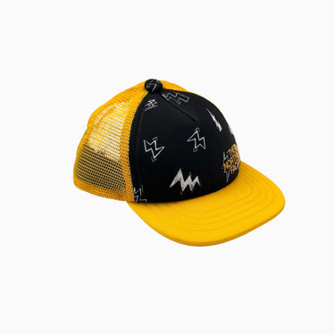Casquette jaune et noir à imprimé étoiles en poly 6-24M