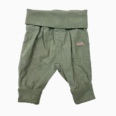 Pantalon vert matcha en corduroy brossé 6-12M