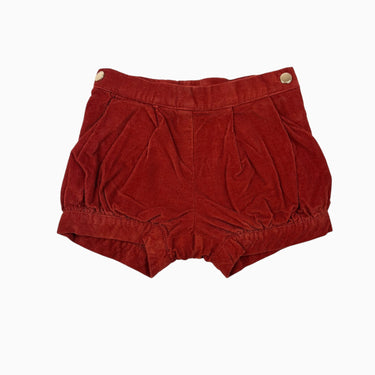 Short corduroy rouille 12M