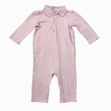 Pyjama rose à col polo en coton 9M