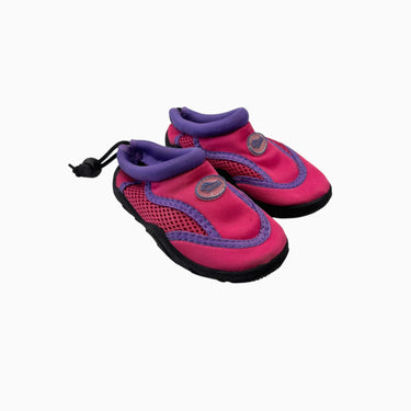 Sandales d'eau roses et mauves en néoprène avec semelles souples 7 US