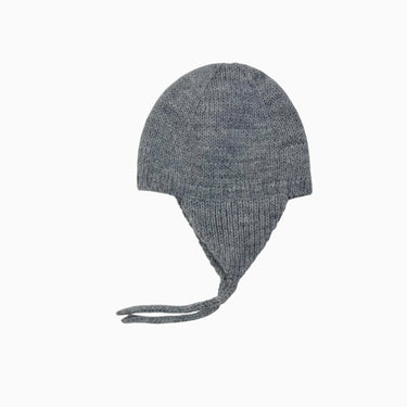 Tuque grise en acrylique, alpaca et laine TU 3-6M
