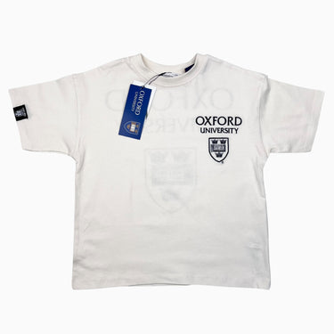 T-shirt crème en coton brodé 'Oxford University' 8-9Y