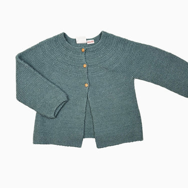 Cardigan tricot acrylique teal 18-24M