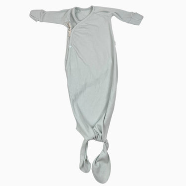 Dormeuse menthe en coton bio et poly recyclé 0-3M